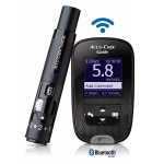  Máy đo đường huyết Accu Chek Guide không đau khi lấy máu, chưa có que thử 